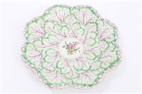 Lot 141 - 18th century Worcester octofoil-shaped dish...