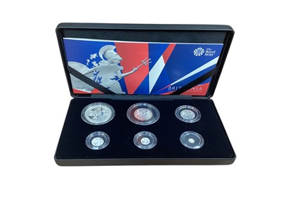 Lot 471 - G.B. - Royal Mint six coin Britannia silver proof set 2017