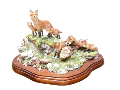 Lot 1119 - Border Fine Arts limited edition sculpture - Family Outing, no. 536 of 1950, 36cm wide