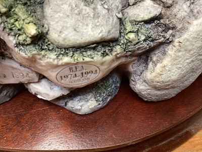 Lot 1120 - Border Fine Arts limited edition sculpture - The Last Look, no.947 of 1250, 36cm wide, 27cm high