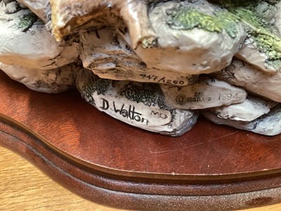 Lot 1120 - Border Fine Arts limited edition sculpture - The Last Look, no.947 of 1250, 36cm wide, 27cm high