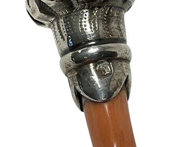 Lot 327 - Victorian silver rattle with coral teething handle