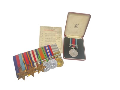 Lot 729 - Second World War and later medal group comprising 1939 - 1945 Star, Burma Star, France and Germany Star, Defence and War medals