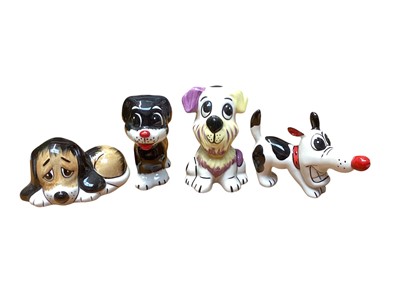 Lot 1134 - Four Lorna Bailey dogs including Dashhey the Dog