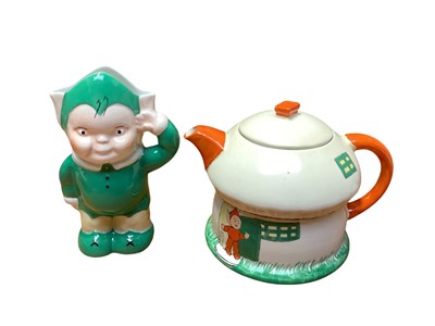 Lot 1136 - Mabel Lucie Attwell for Shelley Boo Boo jug and teapot (2)