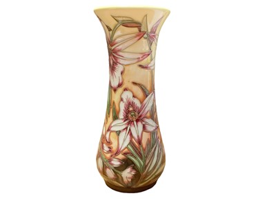 Lot 1144 - Moorcroft pottery limited edition vase decorated in the Sunderland pattern, no. 194 of 350, by Shirley Hayes, dated 2002, 20.5cm high