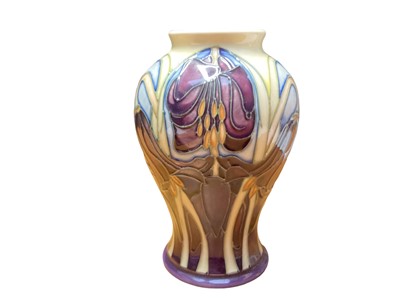 Lot 1146 - Moorcroft pottery limited edition vase, no. 26 of 50, by Emma Bossons, dated 2004, 16cm high