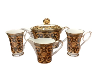 Lot 58 - Versace style two person coffee set