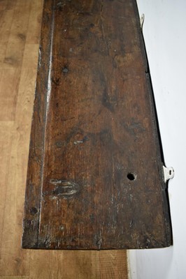 Lot 17th century style oak and fruitwood mural cupboard