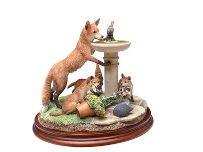 Lot 1170 - Border Fine Arts sculpture - Scenting Fun, 26cm wide, 22.5cm high, boxed