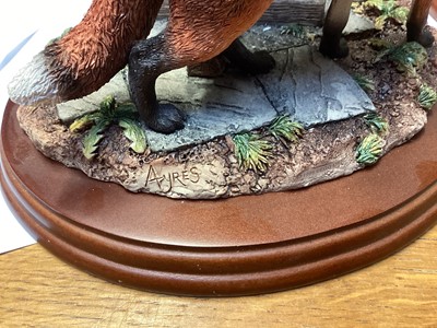 Lot 1173 - Three Border Fine Arts sculptures - Rocky Den, The Scrounger and Safe Outlook