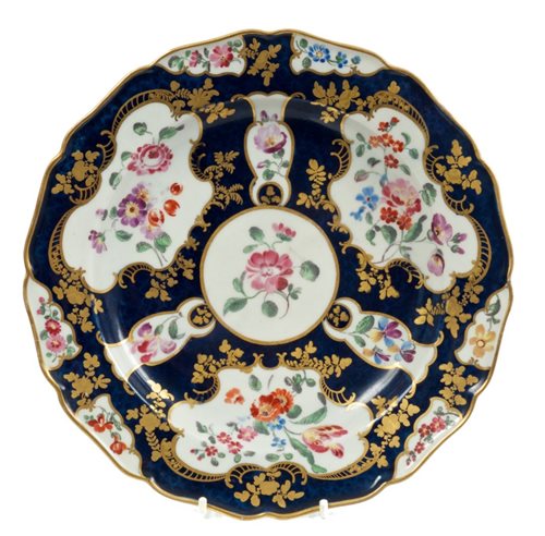 Lot 156 - 18th century Worcester plate from the Lord...