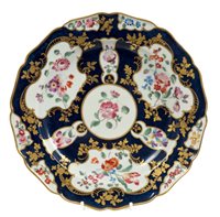 Lot 156 - 18th century Worcester plate from the Lord...
