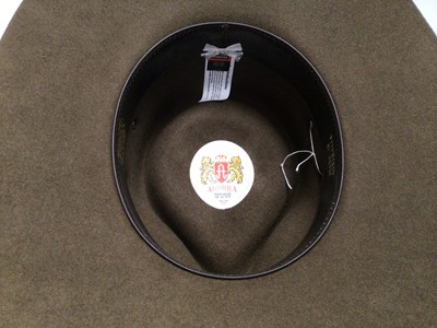 Lot 2165 - Two Australian fur felt hats, Akubra and Countrystyle both 59, as new, and a Panama straw hat size 7 1/4 (59).