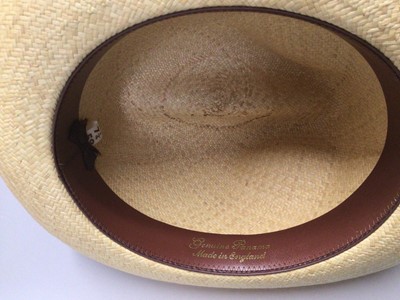 Lot 2165 - Two Australian fur felt hats, Akubra and Countrystyle both 59, as new, and a Panama straw hat size 7 1/4 (59).