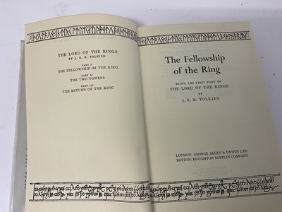 Lot 1655 - Lord of the Rings - three volumes, and another book by Tolkien