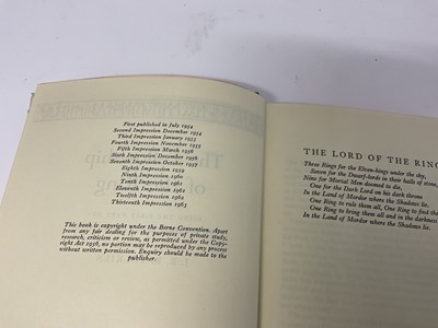 Lot 1655 - Lord of the Rings - three volumes, and another book by Tolkien