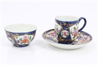 Lot 160 - 18th century Worcester tea bowl, coffee cup...