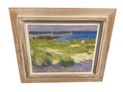 Lot 288 - Graham Giles (b. 1942) oil on board - Walberswick