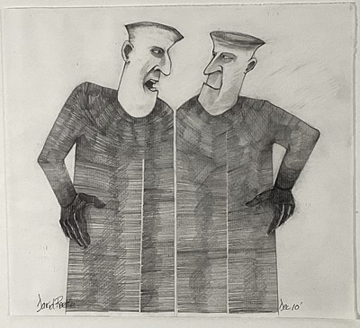 Lot 211 - David Reekie (b. 1947) pencil, Two Figures