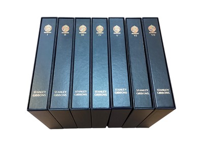 Lot 1421 - Seven Stanley Gibbons stamp albums