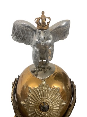 Lot 820 - Imperial German composite Garde du Corps troopers helmet with eagle surmount.