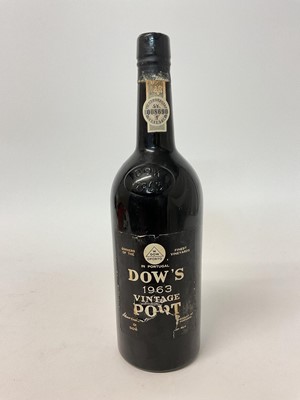 Lot 29 - One bottle, Dow's 1963 Vintage Port