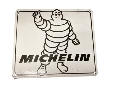 Lot 68 - Reproduction Michelin enamel advertising sign, 28 x 24cm.