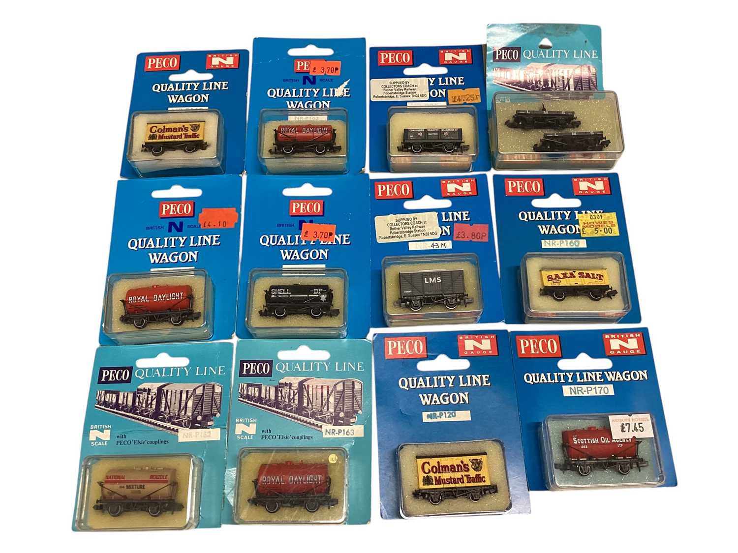 Lot 1902 - Peco Quality Line N Gauge rolling stock, on card (x32), plus wagon kits (x6), (1 box)
