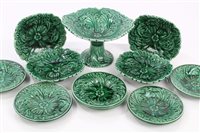 Lot 181 - Unusual 19th century Staffordshire green...