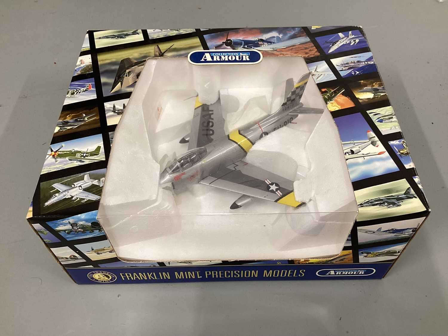 Lot 1944 - Franklin Mint Armour Collection 1:48 scale diecast model F-86 Sabre Beautious Butch II USAF 12910/FU-910, in original box No.B11B297 (1)