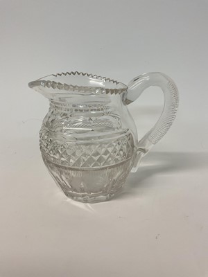 Lot 10 - Good quality antique cut glass jug