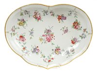 Lot 185 - 18th century Bristol kidney-shaped dish...