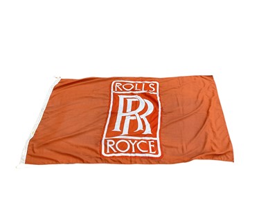 Lot 107 - Rolls-Royce Showroom banner / flag, 188 x 109cm.