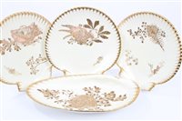 Lot 186 - 19th century Wedgwood porcelain fish service,...