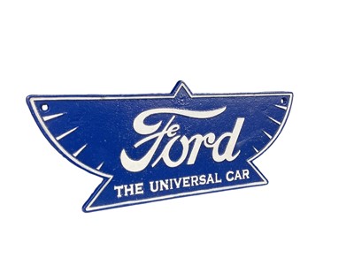 Lot 110 - Modern metal Ford 'The Universal Car' sign, 38cm in length.