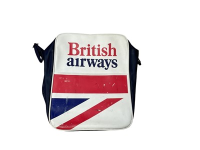 Lot 114 - Vintage British Airways vinyl flight bag