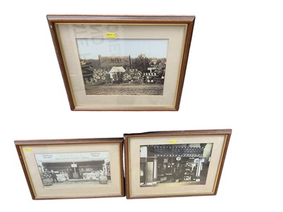 Lot 84 - Group of three reproduced photographs of Shell sites (3).