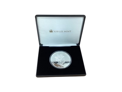 Lot 473 - Tristan Da Cunha - Jubilee Mint silver proof 5oz coin commemorating Elizabeth II '90th Birthday' 2016 (N.B. Cased with Certificate of Authenticity) (1 coin)