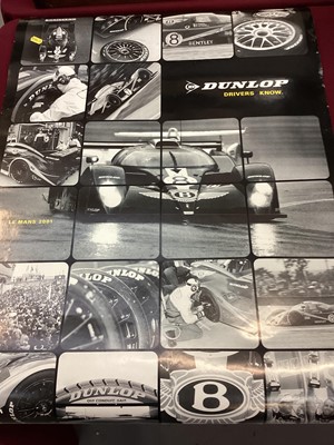 Lot 150 - Bentley / Dunlop Le Mans 2001 poster and one other (2)