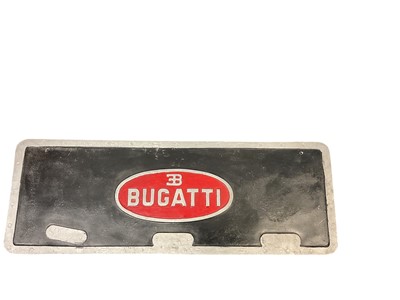 Lot 147 - Bugatti cast aluminium sign, may have come from the railway side of the company, 64.5 x 23cm