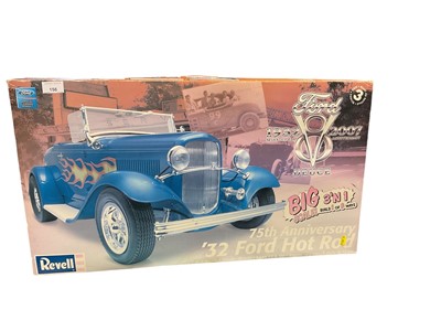 Lot 156 - Revell 1:8 scale 75th Anniversary '32 Ford hot rod model kit, unbuilt in box.