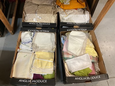 Lot 780 - Four boxes of lace & linen