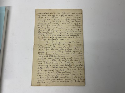 Lot 1638 - Joseph Conrad interest - Handwritten letter