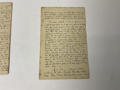 Lot 1638 - Joseph Conrad interest - Handwritten letter