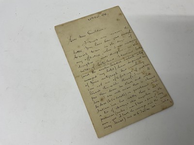 Lot 1638 - Joseph Conrad interest - Handwritten letter