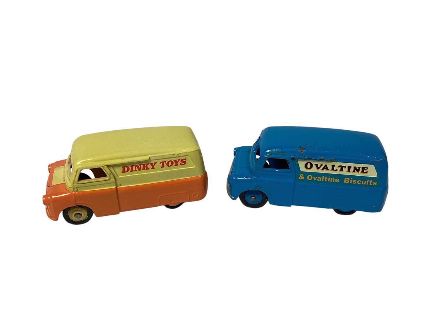 Lot 1807 - Dinky unboxed selection of Bedford, Morris & Austin vans including Capstan (some repaints) (7)