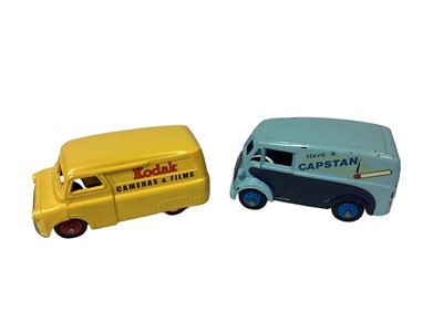 Lot 1807 - Dinky unboxed selection of Bedford, Morris & Austin vans including Capstan (some repaints) (7)