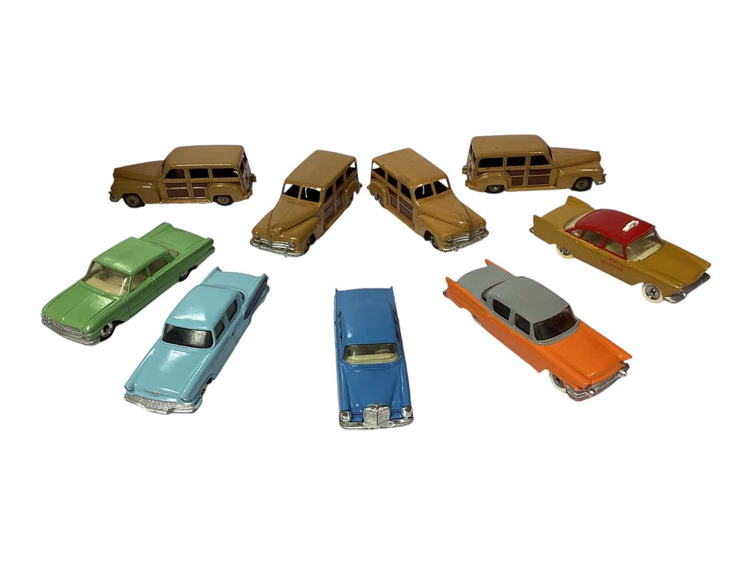 Lot 1836 - Dinky unboxed selection of saloon & other cars, including Mercedes Benz, Packard Clipper, Studebaker etc. including repaints