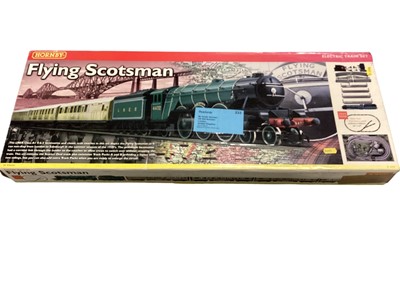 Lot Hornby OO Gauge Flying Scotsman train set, boxed R1039 (1)